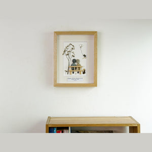 30th Wedding Anniversary Pebble Picture, Custom Pearl Anniversary Pebble Art, Personalized 30th Wedding Frame, Christmas Gift by Dovaart.com