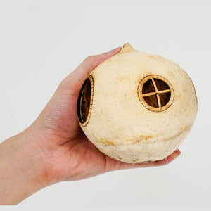 Aquarium Cave Coconut Shell With Suction Cup Mounted On The Wall Of The Fish Tank, Fish Cave 4 inch by Dovaart.com