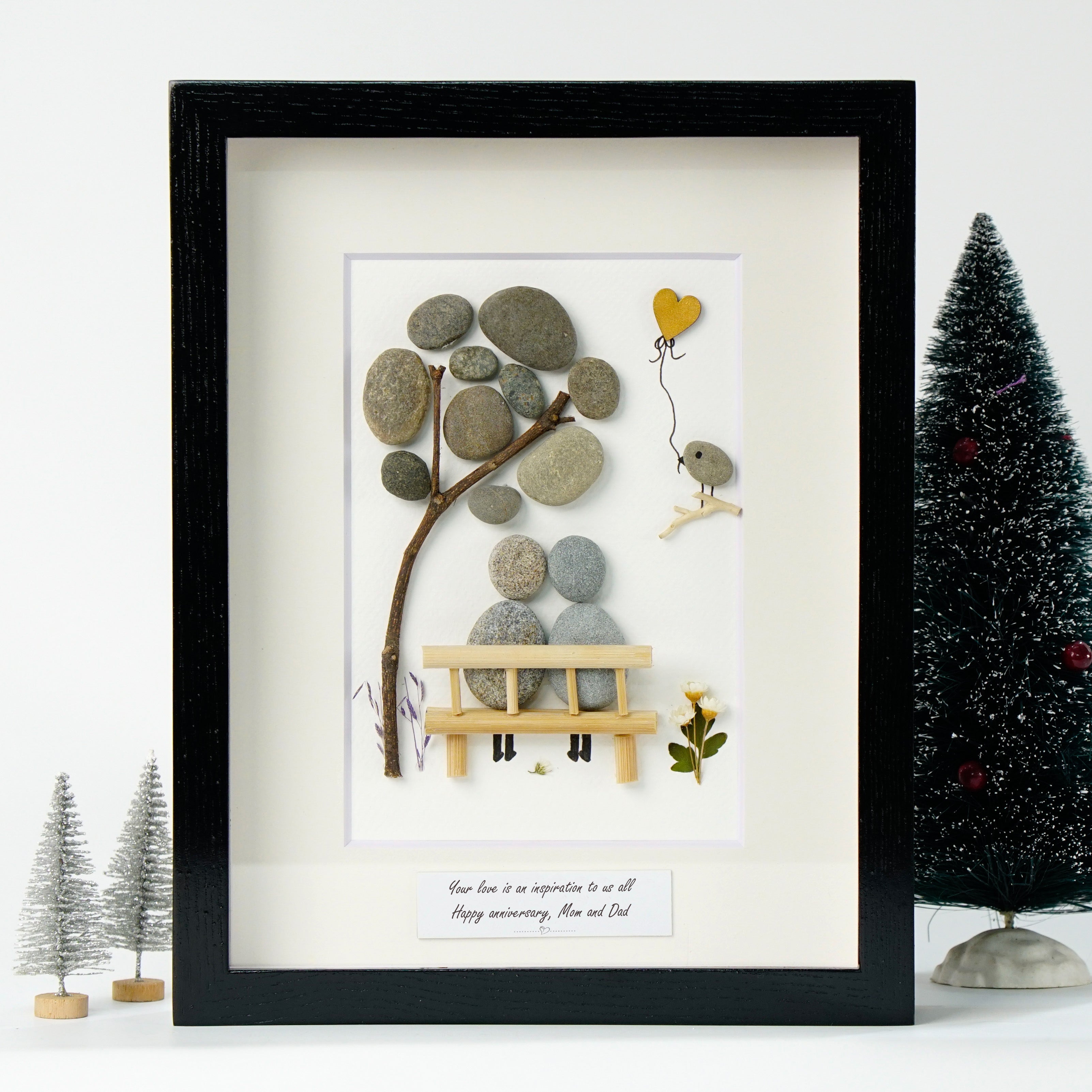 Inspiring Love Tribute for Mom and Dad's Anniversary Frame, Unique Gifts for Wedding Anniversary