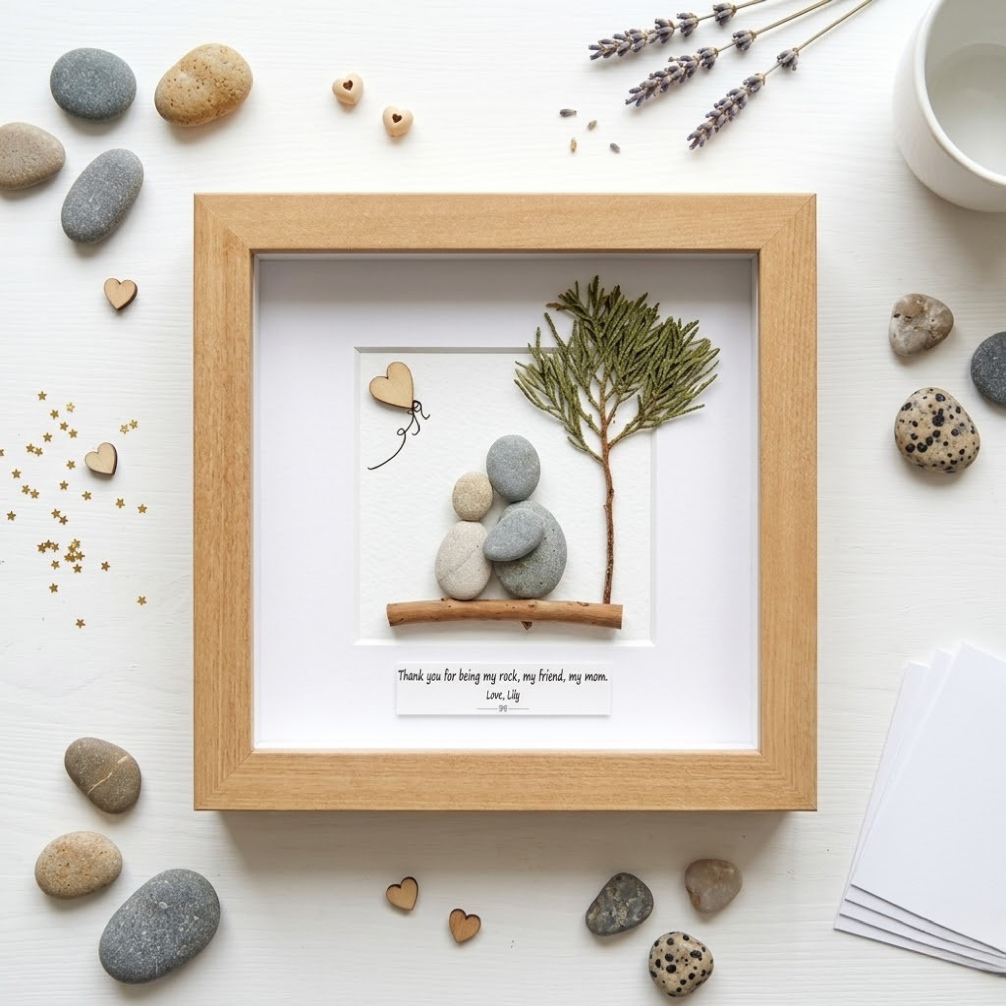 Personalized Framed Wall Art For Mom And Children, Mother's Day Gift, Birthday Mom Gift, Mother Day Gifts, Handmade Gift For Mom