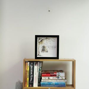 Dova Art Engaged Pebble Art - Frame Pebble Artwork Stand on Desktop or Wall Hanging 8x8 inch by Dovaart.com