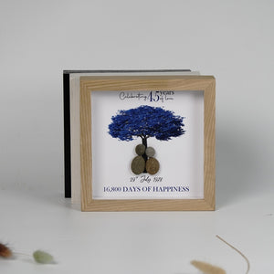 Dova Art Personalized Celebrating 45th of Love Wedding Anniversary Pebble Art, Couple Pebble Picture Framed Art - Frame Pebble Artwork Desktop or Wall Hanging 8x8 inch by Dovaart.com