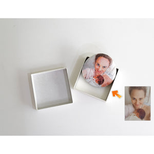 Dova Art Personalized Photo Mom and Baby Painting Rocks in Anniversary - Painted Rocks For Any Occasion - Unique Table Art, Original Paintings Rock Art by Dovaart.com