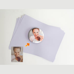 Dova Art Personalized Photo Mom and Baby Painting Rocks in Anniversary - Painted Rocks For Any Occasion - Unique Table Art, Original Paintings Rock Art by Dovaart.com