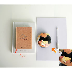 Dova Art Personalized Photo of Dad and Baby on Painted Rocks - Perfect Keepsake for Any Occasion, Unique Table Decor - Original Rock Art Painting, Customizable Design and Message by Dovaart.com