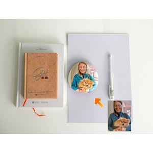 Dova Art Personalized Portrait of Owner and Beloved Pup on Painted Rocks - Perfect Gift for Any Occasion, Unique Table Decor - Original Rock Art Painting, Customizable Design and Message by Dovaart.com