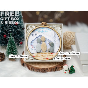 First Christmas Our New Home Ornament, Personalized Family Christmas Ornament, New Home Ornament Christmas Gift by Dovaart.com