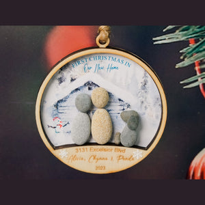 First Christmas Our New Home Ornament, Personalized Family Christmas Ornament, New Home Ornament Christmas Gift by Dovaart.com