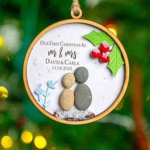 Handmade Christmas decorations Couple Under Cherry Blossom Tree by Dovaart.com