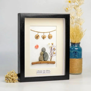 Handmade pebbles present for Mother. Wishing you a day that’s just like you... really special by Dovaart.com