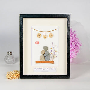 Handmade pebbles present for Mother. Wishing you a day that’s just like you... really special by Dovaart.com