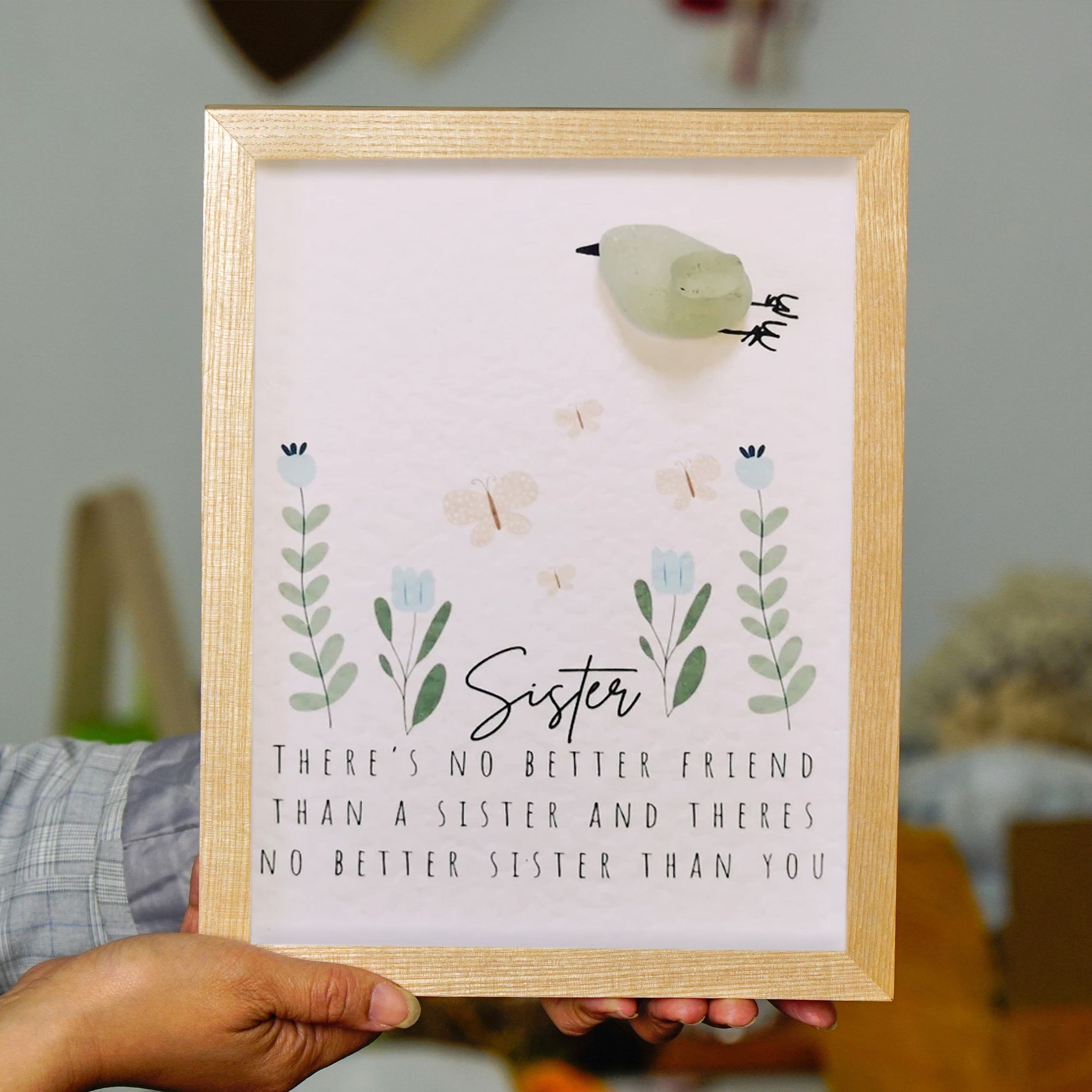 Charming Sister Love Frame, A Heartfelt Christmas Gift, Best Gift To Sister, Gift For Sister On Her Birthday