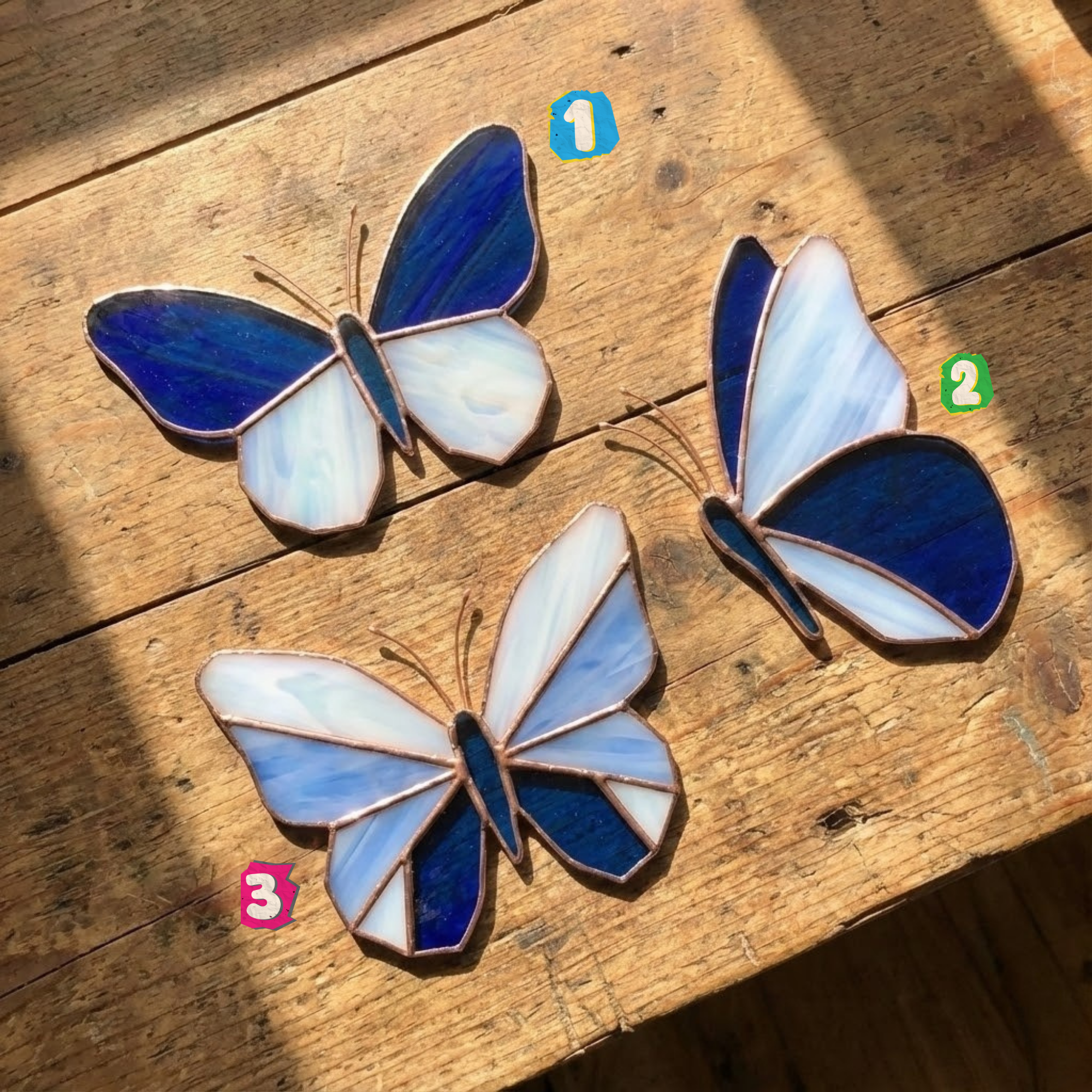 Handmade Stained Glass Art – Butterfly Memorial Gift – Light Catcher – Boho Nursery Decor – Spiritual Symbol