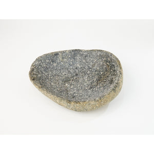 Handcrafted Natural River stone Bird Bath for Balcony, Patio, Garden or Yard, RiverStone Bird Bath, Natural River Stone Bowl Polished Inside by Dovaart.com