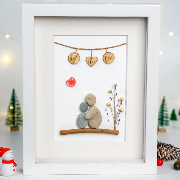 Handmade pebbles present for Mother. Wishing you a day that’s just like you... really special by Dovaart.com