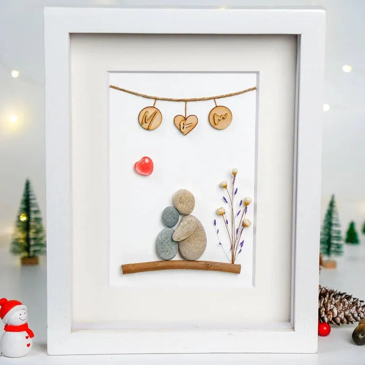 Handmade pebbles present for Mother. Wishing you a day that’s just like you... really special by Dovaart.com